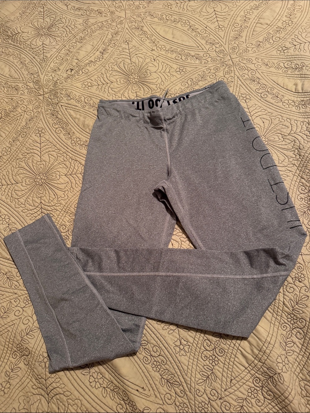 Nike Gray Active Leggings- Performance Bottoms (fits like a small)